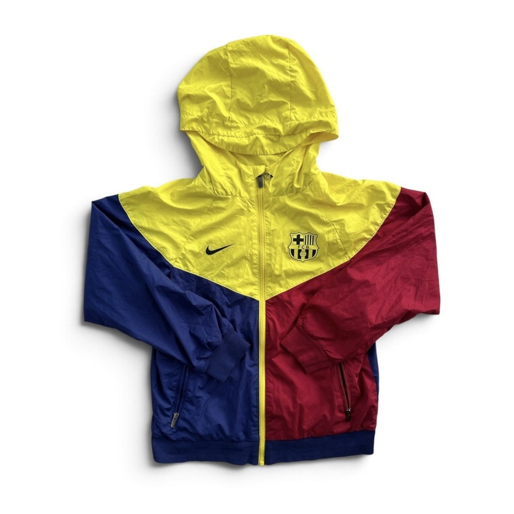 Nike FC Barcelona Windbreaker Boys Woven Jacket CV3110-455 Youth Size Medium M